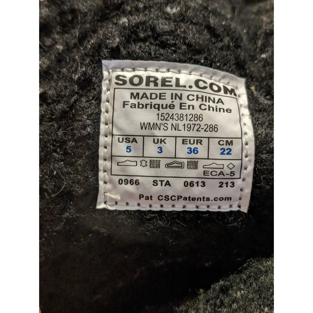 Womens Sorel Chipahko Blanket Wool Mid Calf Winter Boots Size 5 NL1972-286 - Picture 8 of 8